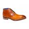 Emilio Franco "Rocco" Gold Genuine Italian Calf Leather Dress Ankle Boots.